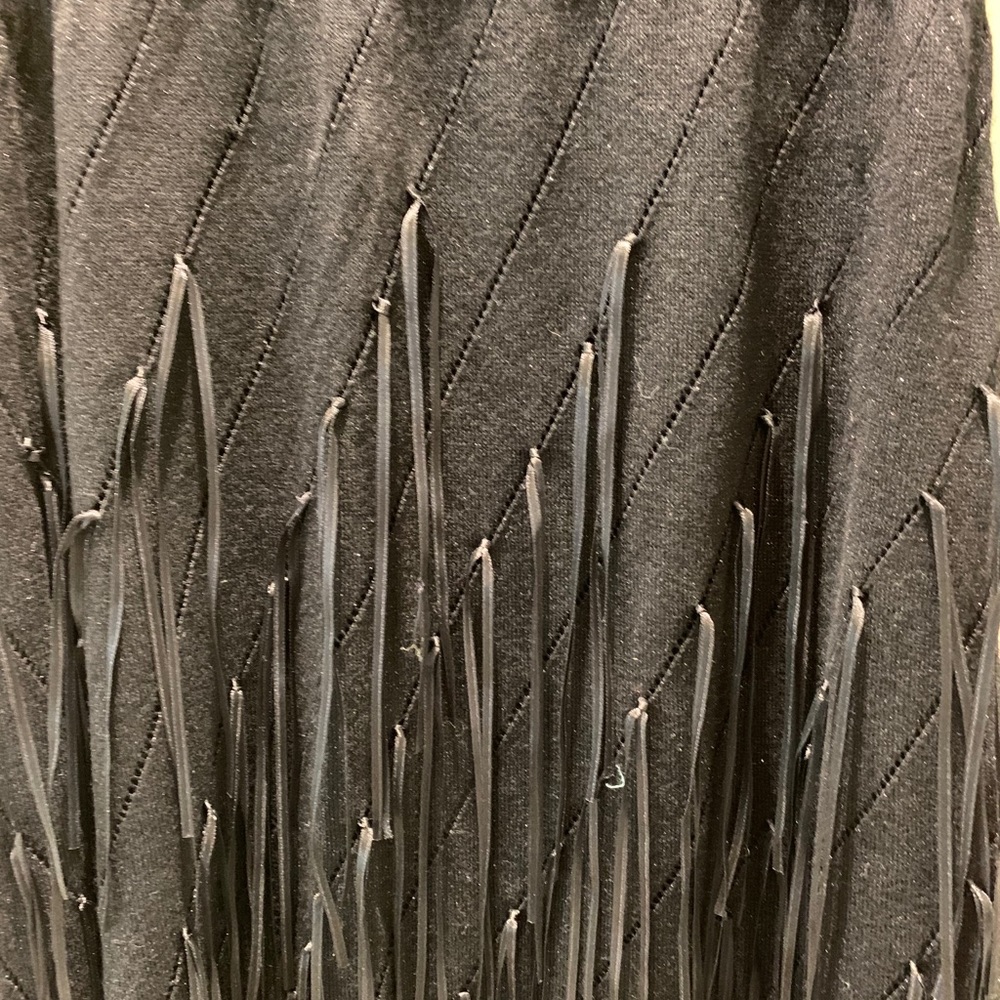 Tricotto black fringe dress - Picture 2 of 4